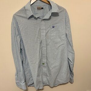 Southern Marsh Light Blue Plaid Men's Shirt